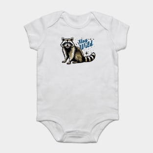 Stay Wild Raccoon Baby Bodysuit